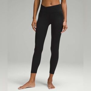 Lululemon align asymmetrical waist pant 25” leggings size 6 black